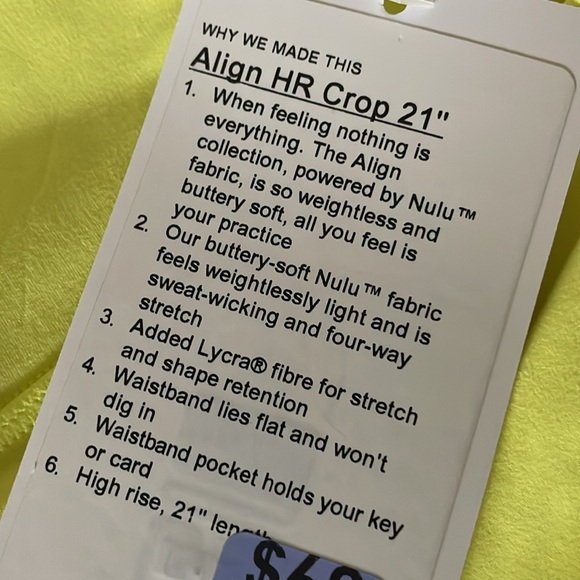 Lululemon Align Leggings NWT - Picture 4 of 4